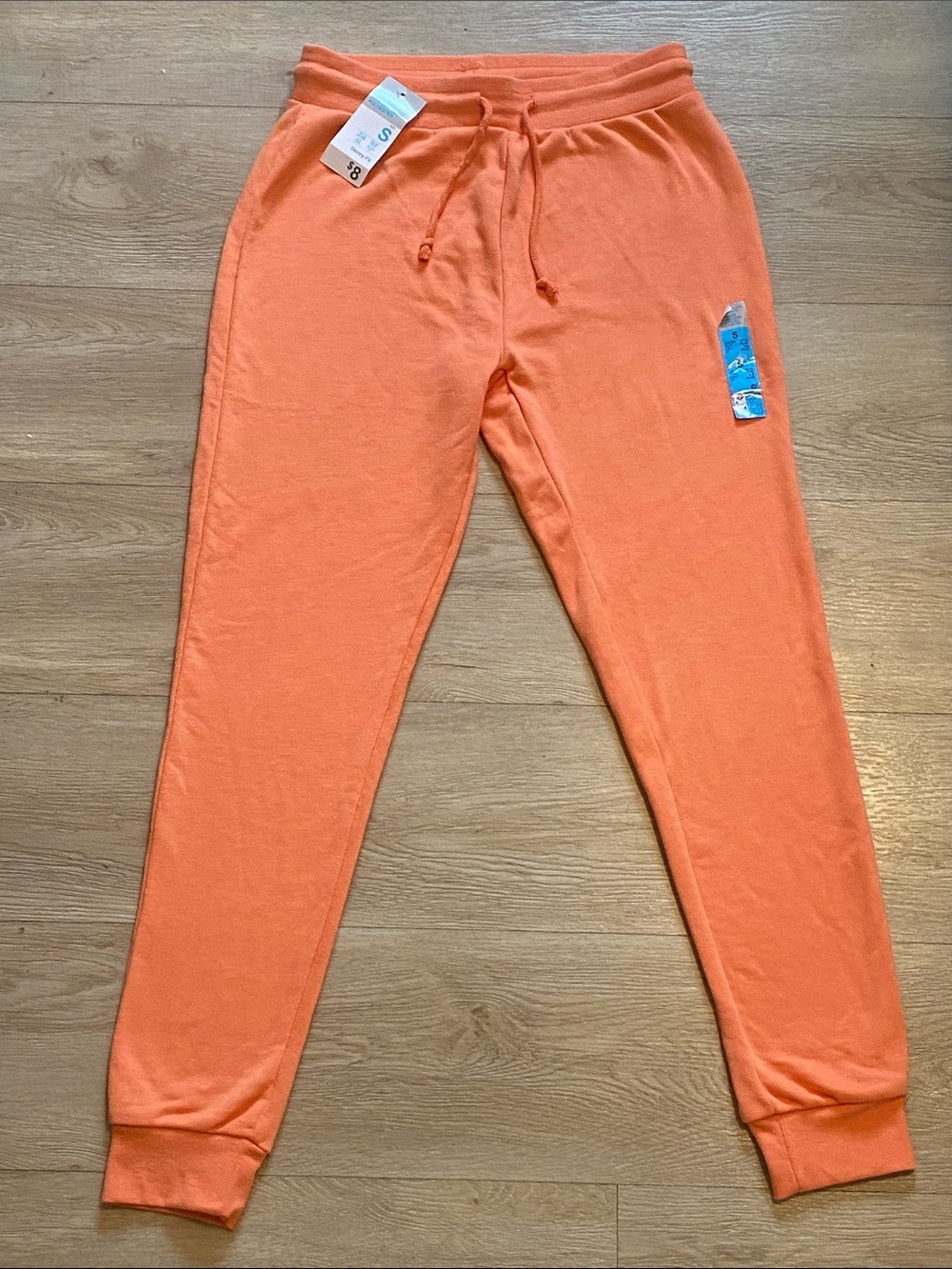 Primark Orange Skinny Joggers with Drawstring Waist